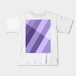Ultra violet purple modern geometric lines Kids T-Shirt